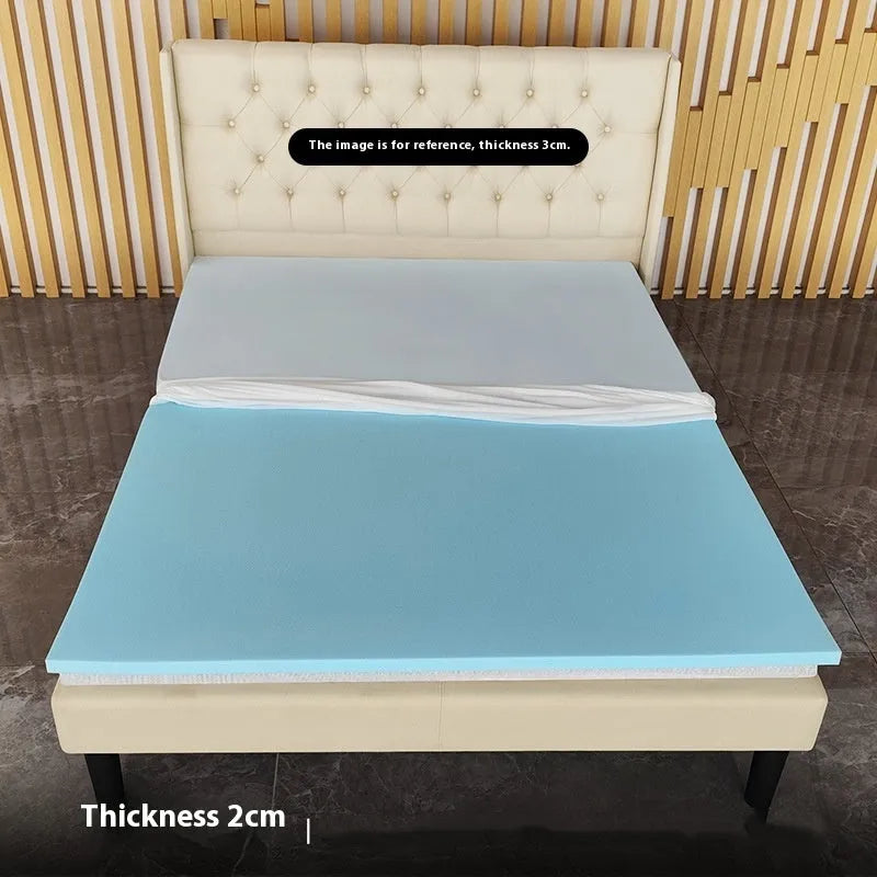 Gel memory cotton thin slow rebound tatami mat in artificial latex with regenerated cellulose fibre cover, available in 2cm 3cm 5cm thickness