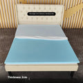 Gel memory cotton thin slow rebound tatami mat in artificial latex with regenerated cellulose fibre cover, available in 2cm 3cm 5cm thickness