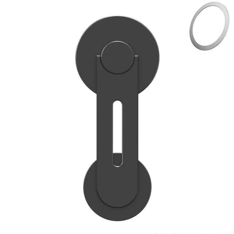 Tesla magnetic car phone holder showing aluminium alloy construction with 180-degree flip mechanism