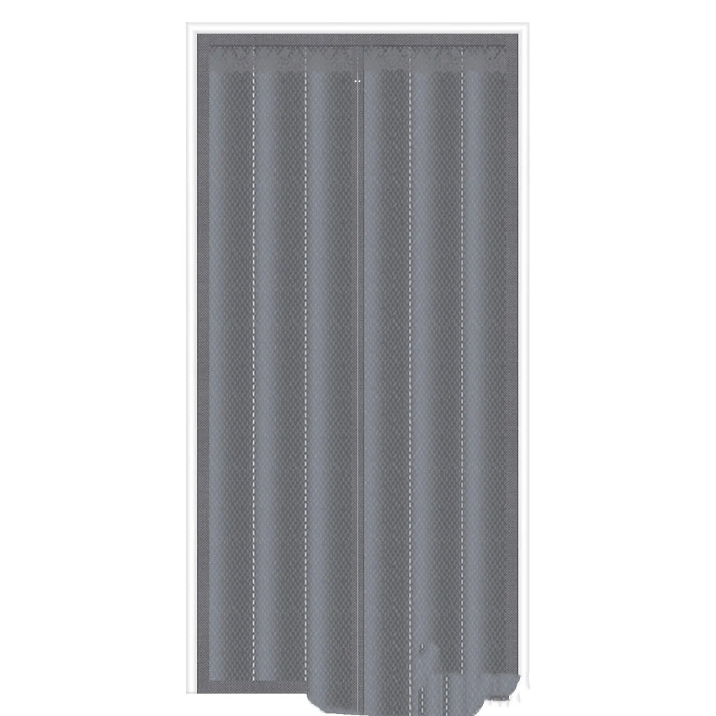 Full seam magnetic strip cotton door curtain in New Chinese style for thermal insulation