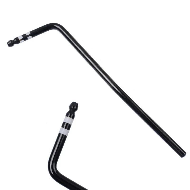 Guitar tremolo bar replacement part in black, blue, gold, and silver metal finishes