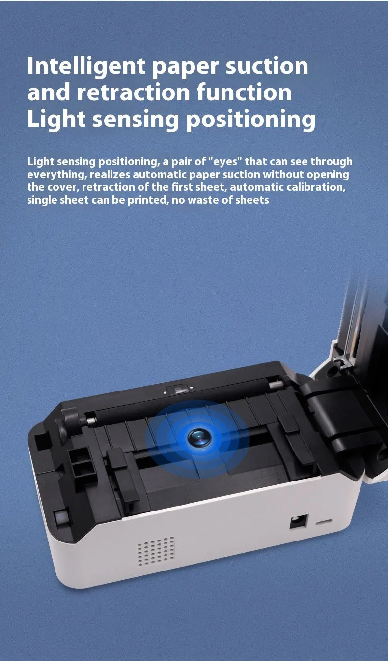 Compact thermal receipt printer with Bluetooth connectivity for retail order printing