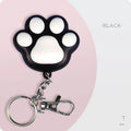 Infrared cat teaser toy with key chain lighting function in black or pink plastic construction