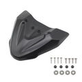Black ABS fixed wind front wing accessory for KTM 390 and 790 Adventure motorcycles.