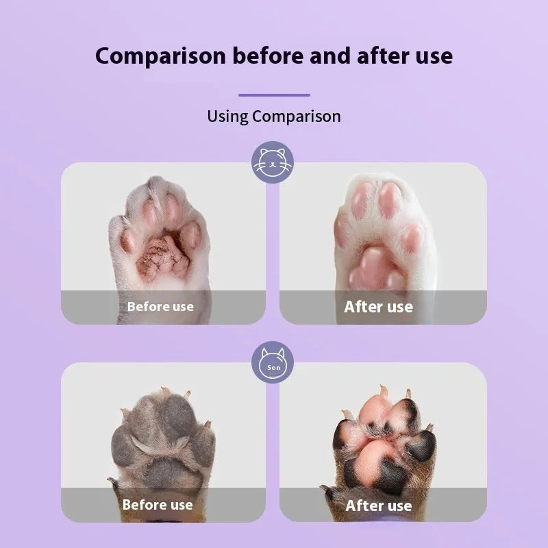 40g container of pet foot moisturising cream with Brazil palm wax for dog and cat paw care