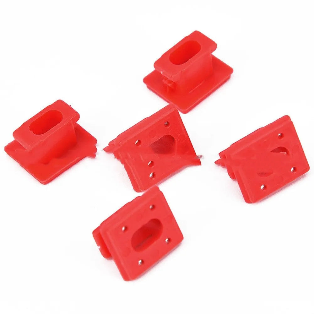 Pack of white plastic interior trim panel clip fasteners for BMW vehicles