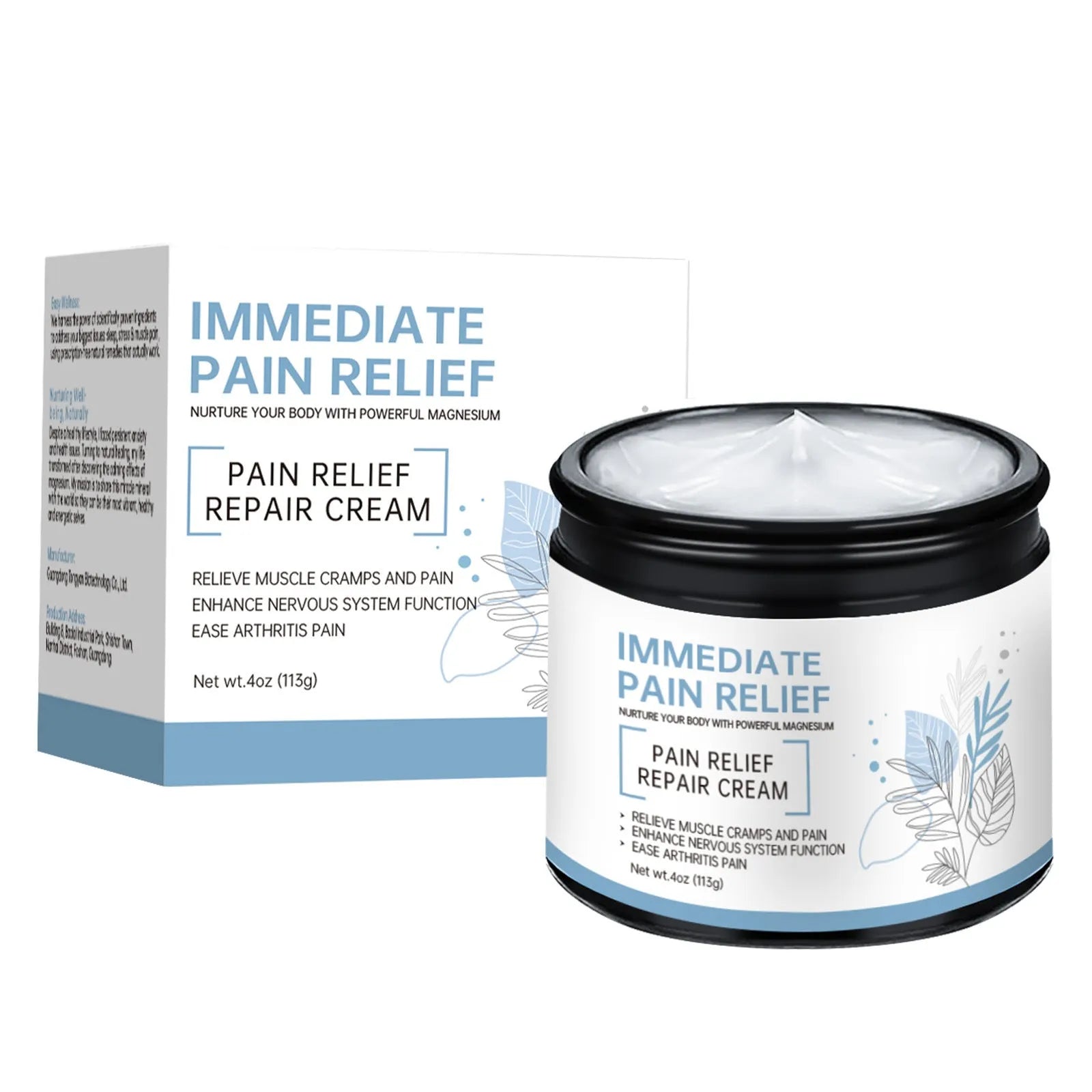Magnesium neck cream 30g tube for muscle and joint pain relief, personal care product