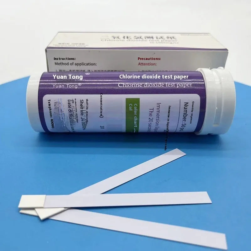 Chlorine dioxide test paper bottle for waste water detection 0-1000mg/L range