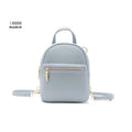 Soft PU mini backpack in street style with three-dimensional pocket and internal phone compartment