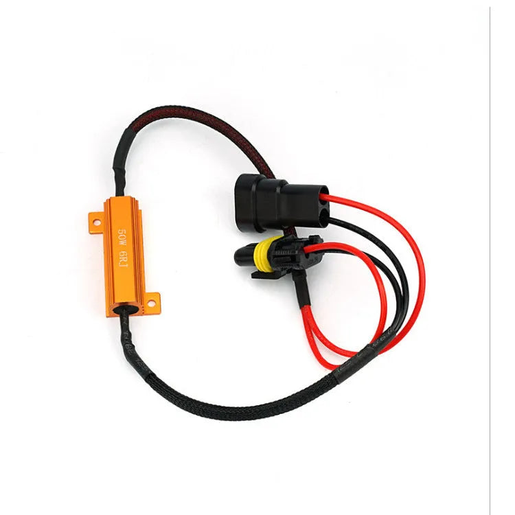 H11HID decoder aluminium case resistor 50W6R cylindrical winding for automotive HID error cancellation