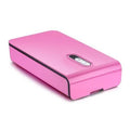 Blue ABS UV phone steriliser with touch switch and open lid showing internal compartment for 6.5-inch device