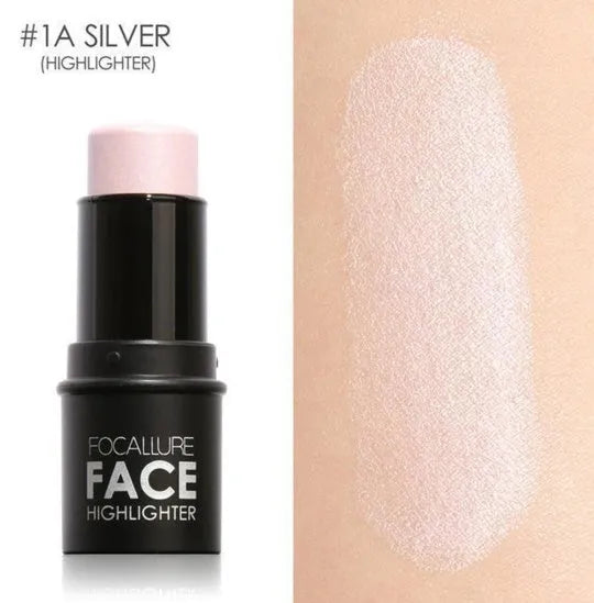 Cream face contour highlighter makeup pot in one of four available shades A, B, C, or D