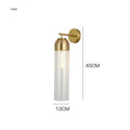 Nordic postmodern creative glass wall lamp for living room, 10x40cm, blue shade option