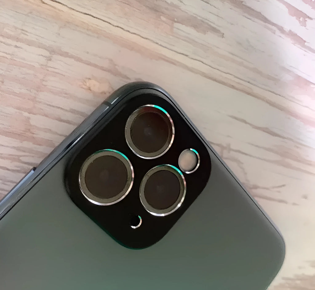 Metal lens protection ring for iPhone 11 and iPhone 11 Pro in various colour options