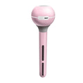 Magic wand style ultrasonic humidifier with columnar design in pink or white colours