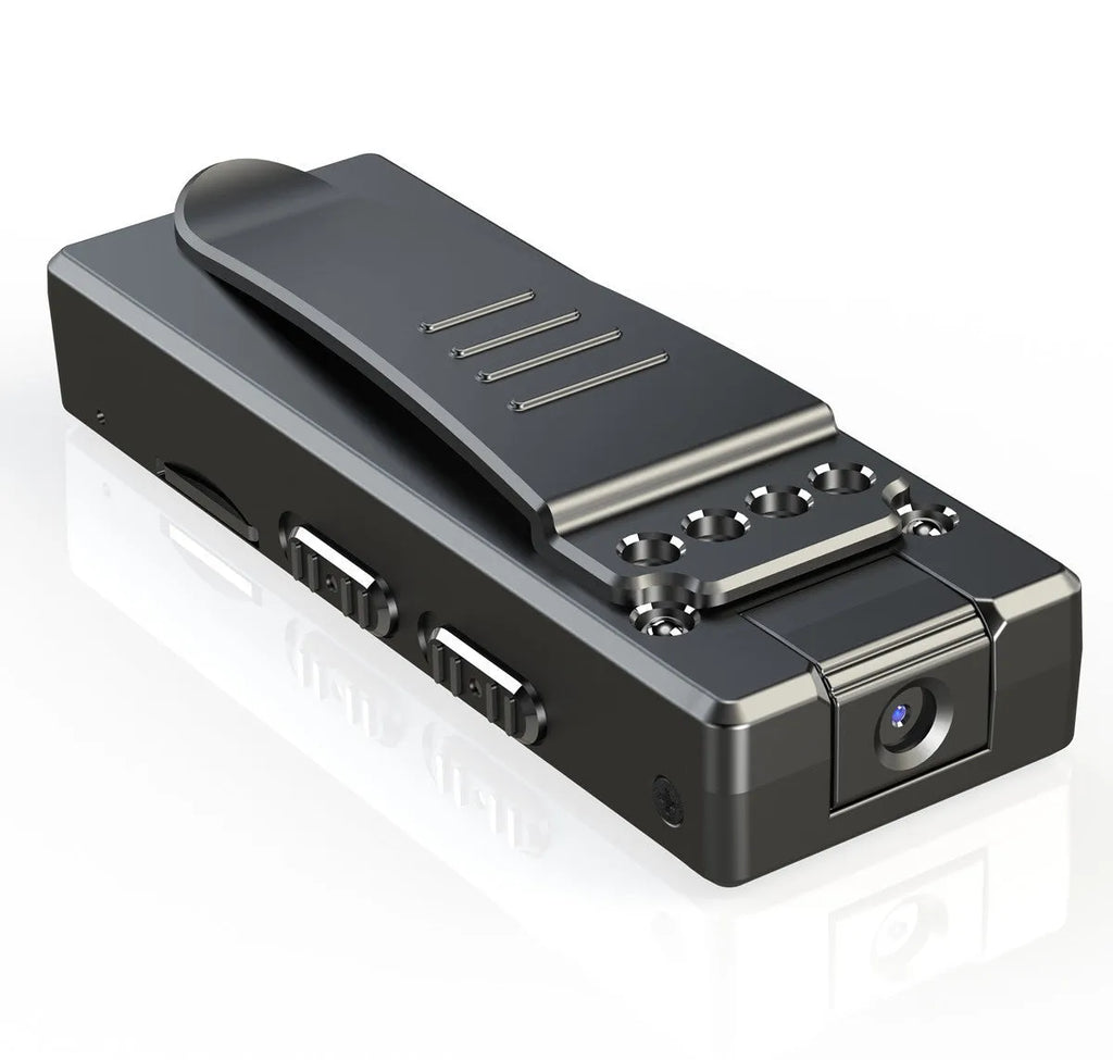 Black 1080p HD digital video camera with 90-degree rotation capability