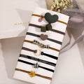 Hair rope holster ring in green pink and red colours, 3cm Japanese Korean style couple hair tie