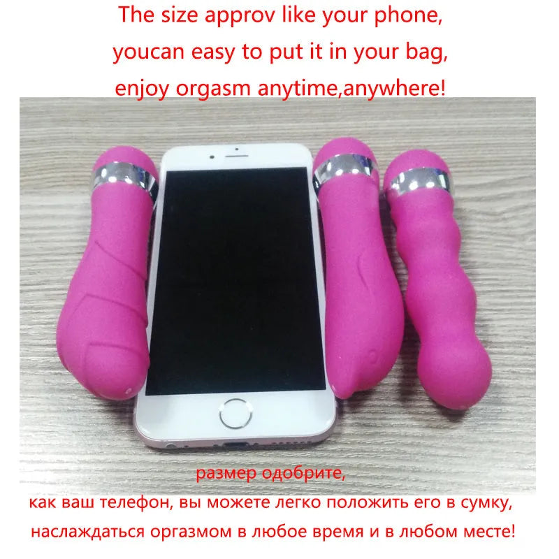 Mini realistic dildo vibrator for women, high quality plastic, 6 styles including vaginal and anal plug options