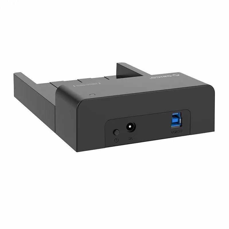 Black hard disk enclosure for 2.5 and 3.5 inch SATA drives with USB cable