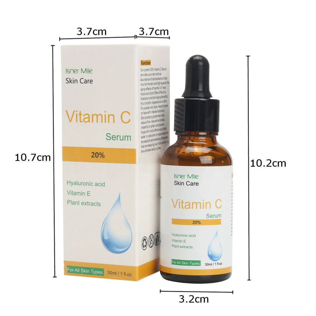 30ml Vitamin C undiluted serum bottle for skin brightening and antioxidant protection