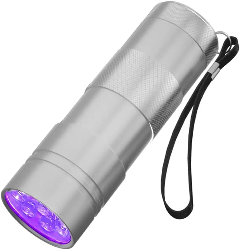 LED UV flashlight blacklight torch aluminium alloy 395-400nm for pet stain detection