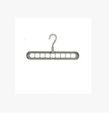 Plastic clothes hanger with 360° rotating hook, 33 cm length, in assorted colours