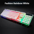 Black and white illuminated USB gaming cable with LED backlight for keyboard connectivity