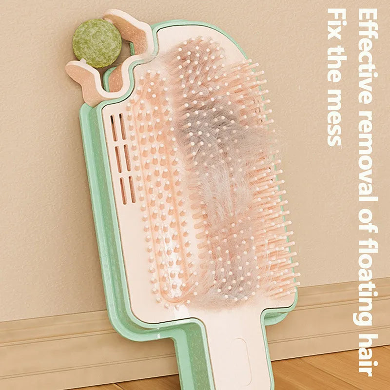 Ice cream shaped cat itch remover toy made of PP material for self grooming and massage