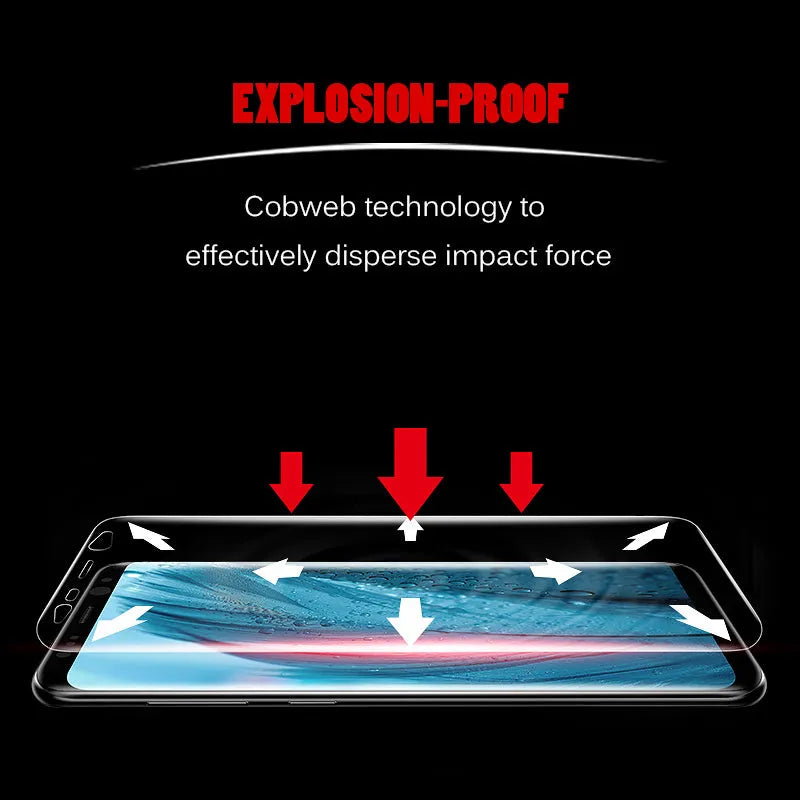 Purple hydraulic film curved screen protector for Samsung Galaxy S Series phones