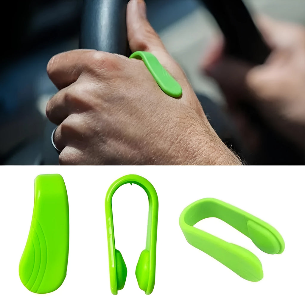 Tiger mouth massage clip acupoint massager in black, blue, green, and pink PP material