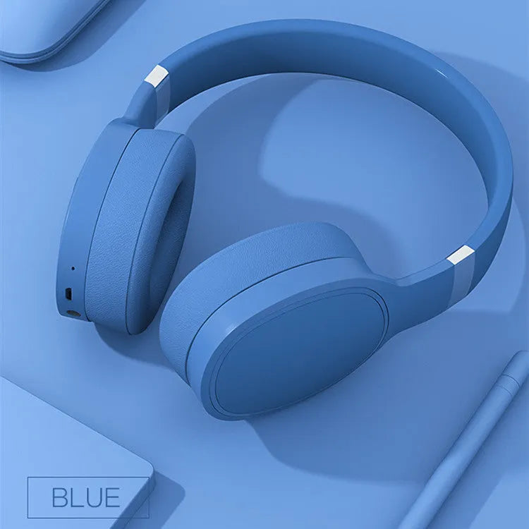 Wireless Bluetooth headset with 40mm ear cups and padded headband, available in Black