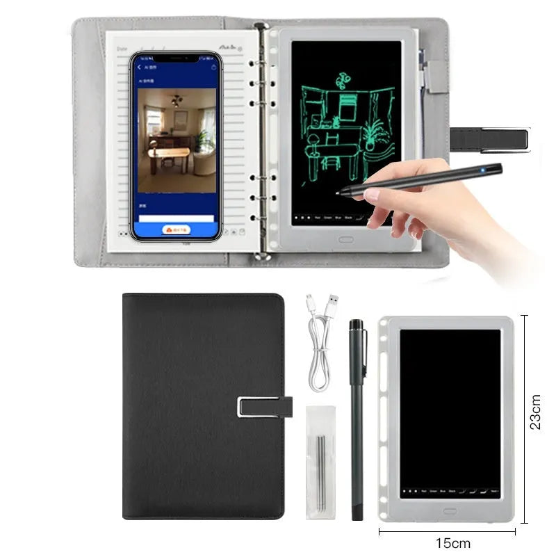 85-inch electronic writing pad with stitching pattern in choice of colours including black, dark blue, and sky blue