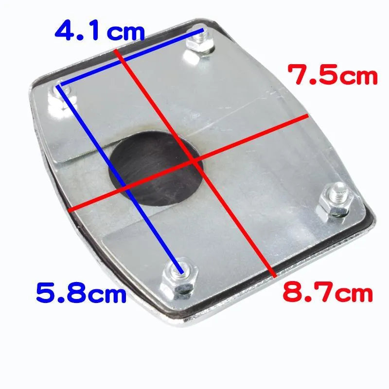 Metal motorcycle brake pedal skid plate replacement part