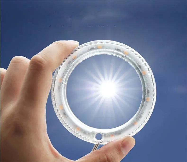 USB LED plant grow light with transparent housing on a 25cm acrylic stick.