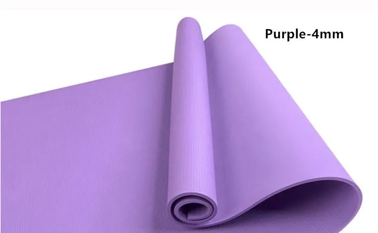 EVA composite yoga mat in a choice of colours showing 4mm and 6mm thickness options for fitness.