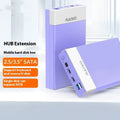 USB 3.0 external hard drive enclosure for 3.5-inch SATA hard drives with power adapter and data cable
