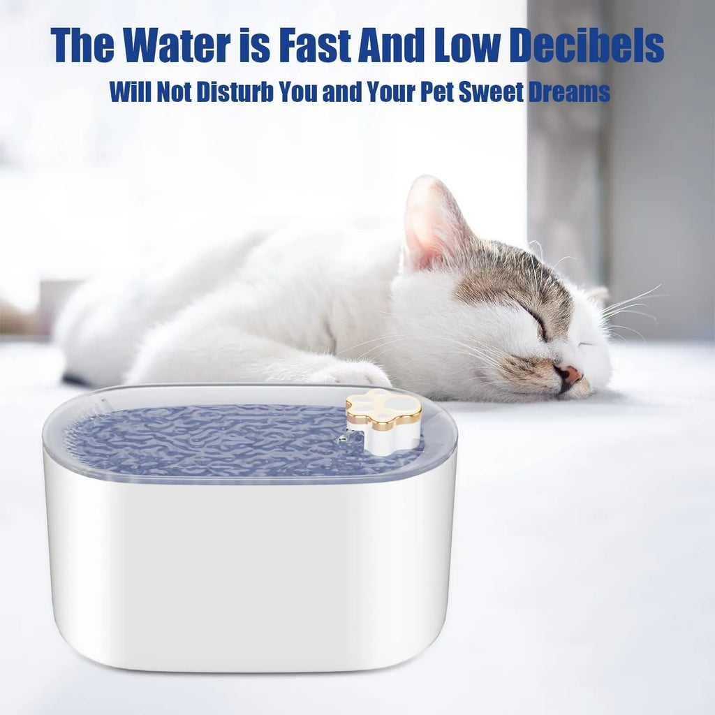 Berlin blue pet water fountain with 3L capacity and quiet pump for cats and dogs
