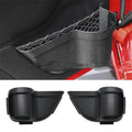 Black ABS plastic door storage box for Jeep Wrangler JK and JL models 2011-2020