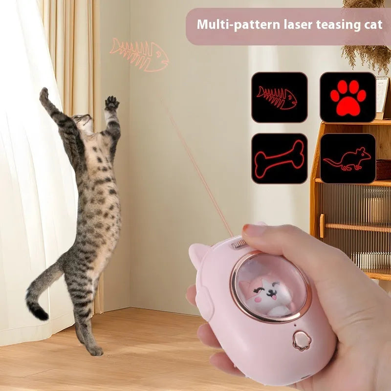 Multifunctional pet comb with laser in pink and yellow ABS plastic for cats and dogs