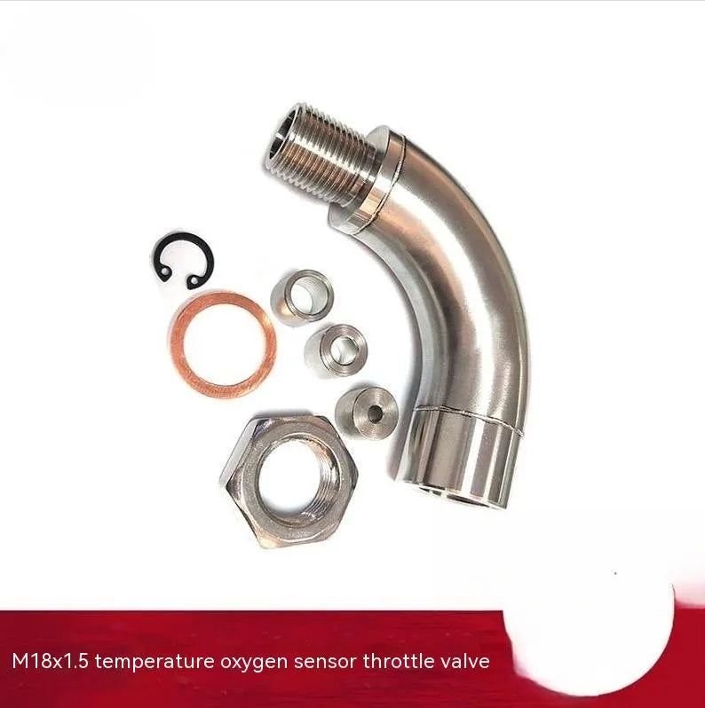 Car M18x1.5 temperature sensor adapter flow valve with gas flow cross-over sub connection