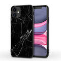 Marble pattern iPhone case showing realistic stone design on back cover with visible camera cutout