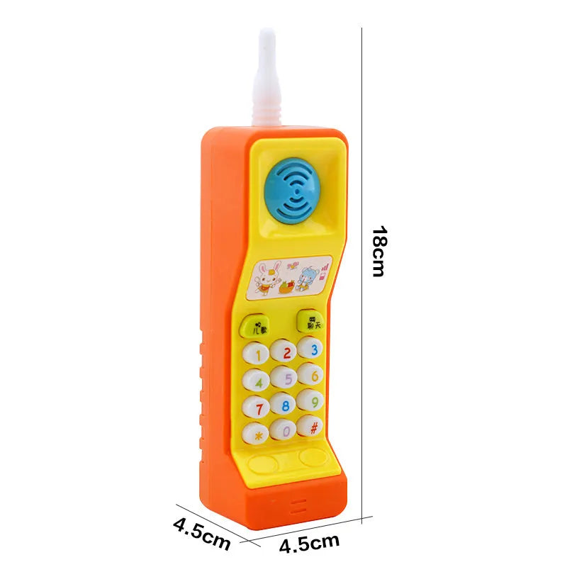 Children's educational toy with sound and light features in cartoon animal design for 3-year-olds