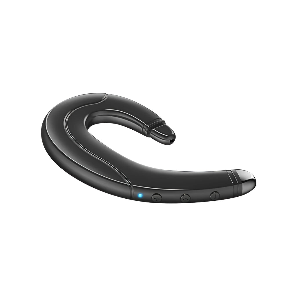Out of ear driving earphones single ear style Bluetooth V4.1 black colour