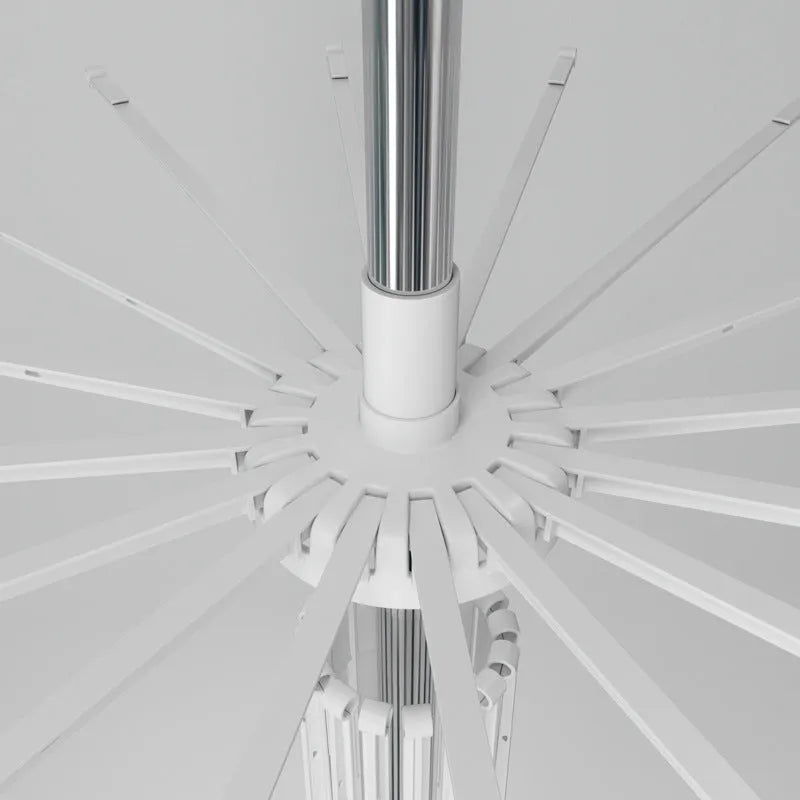 Mobile split stainless steel three-layer drying rack with plastic clips for socks and ties