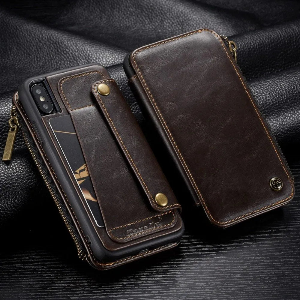 SAMSUNG Galaxy Note9 PU leather flip phone case in black, brown and red colours