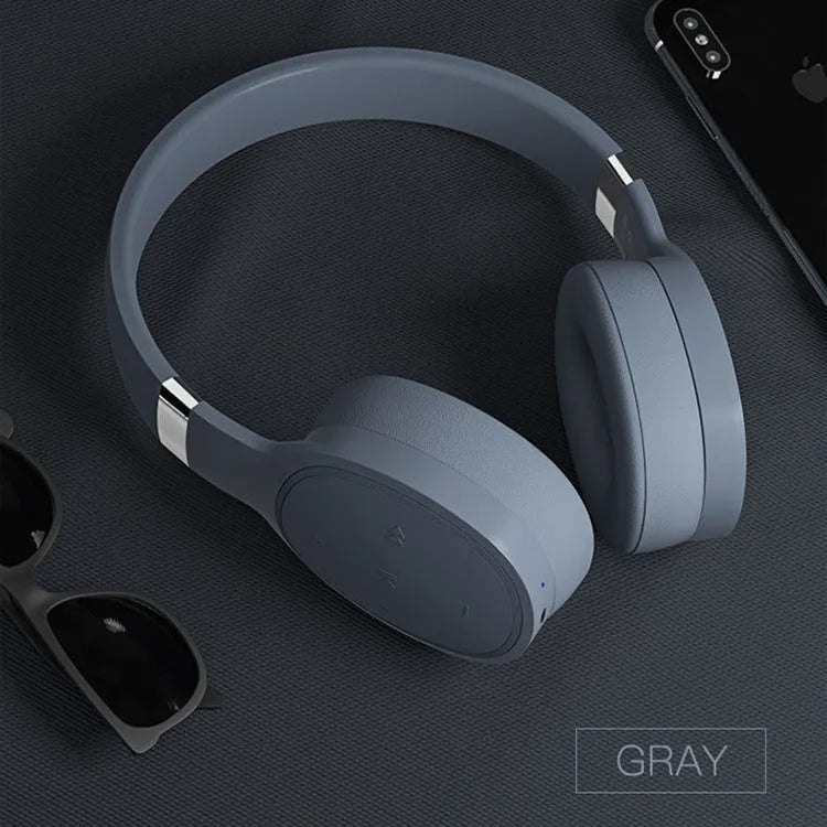 Wireless Bluetooth headset with 40mm ear cups and padded headband, available in Black