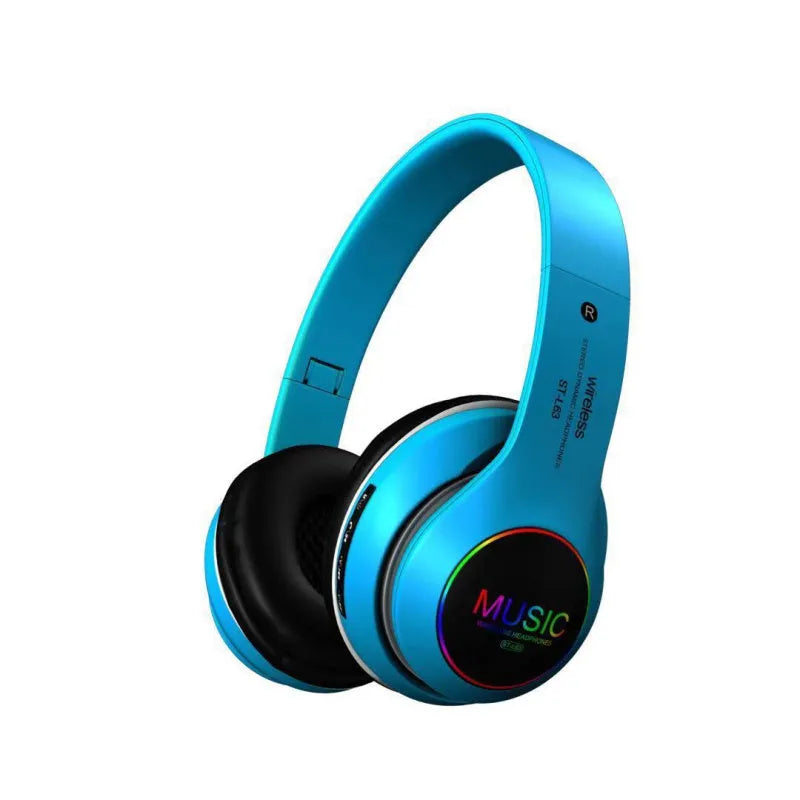 Explosive Bluetooth headset USB model in black with 40mm driver and Bluetooth 5.0