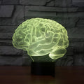 3D acrylic illusion desk lamp with LED lighting and remote control on ABS base