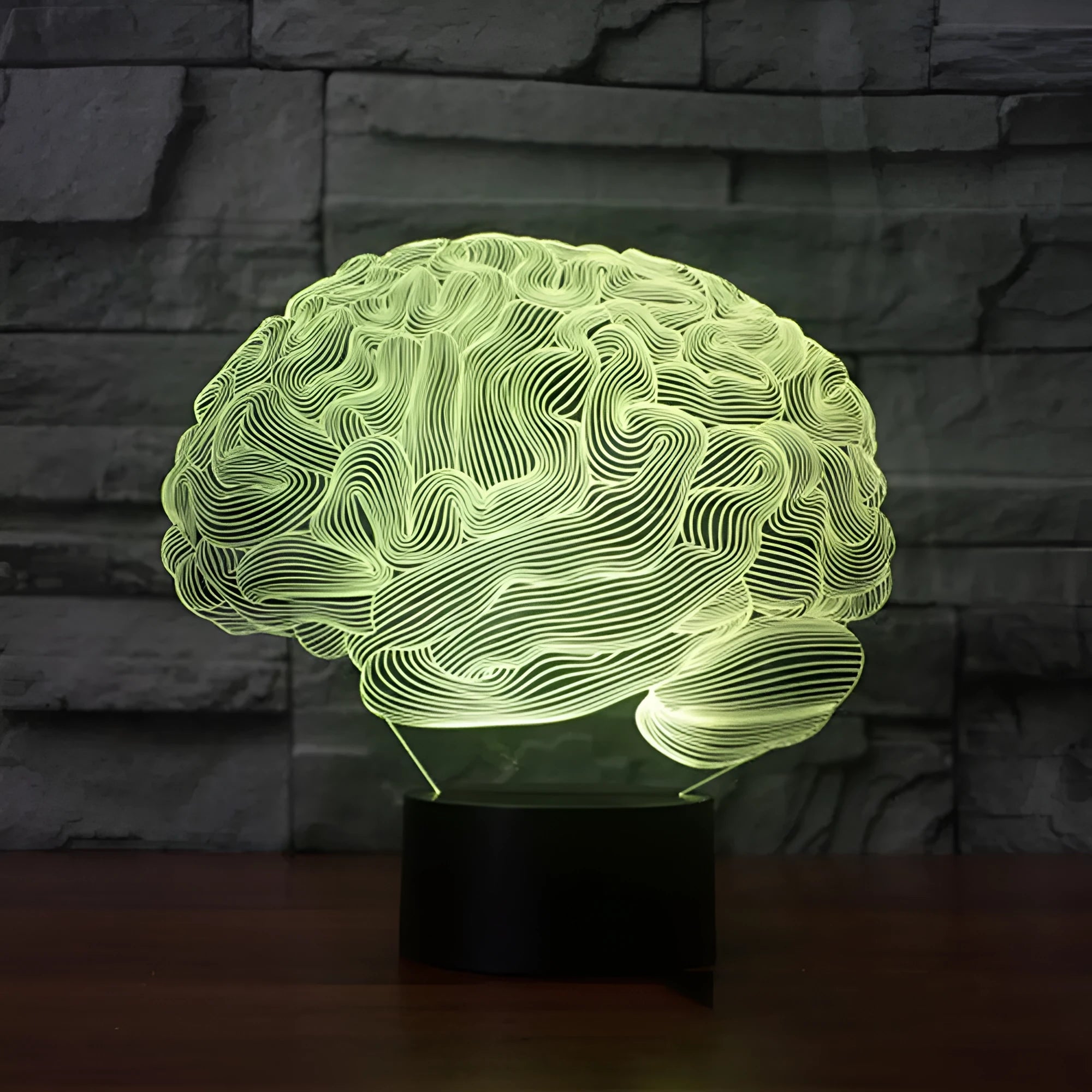 3D acrylic illusion desk lamp with LED lighting and remote control on ABS base
