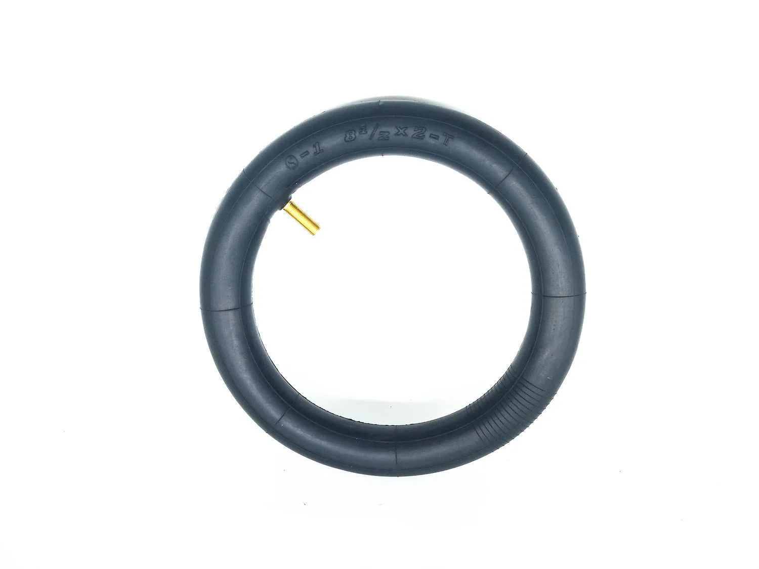 Black electric scooter inner tube with thicker rubber for enhanced off-road ability, 120kg max load, 50 PSI max pressure.